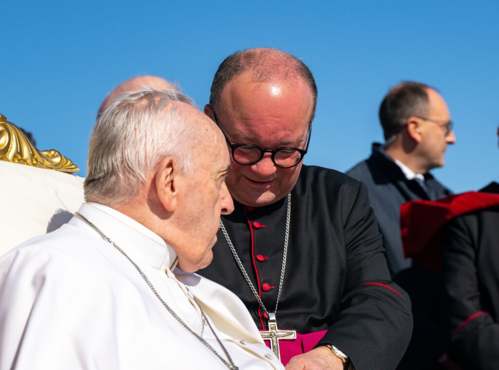 Archbishop with Pope Francis