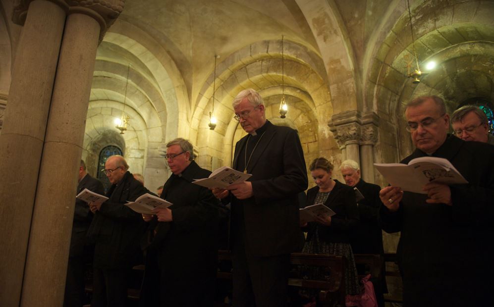 Emeritus Paul Cremona in a pilgrimage to commemorate WWI