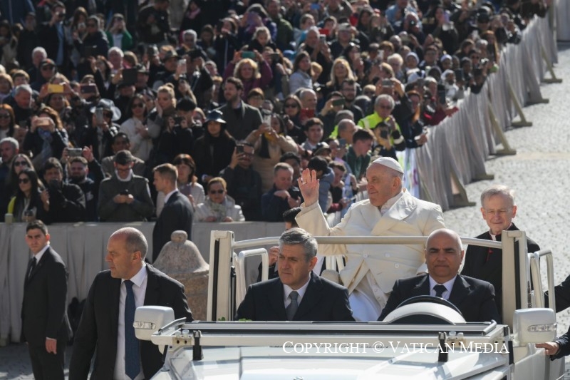 Pope At Audience Every Christian Is Called To The Witness Of Life